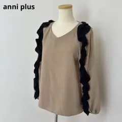 美品】アナイ ANAYI ドットプリント袖シフォンブラウス オールシーズン 