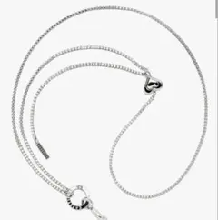 ケースティファイ シルバー ダブルチェーン スマホストラップ