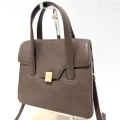 新品 Aga ブラウンレザー トートバッグ ゴールド金具 通勤 キレイめ 
