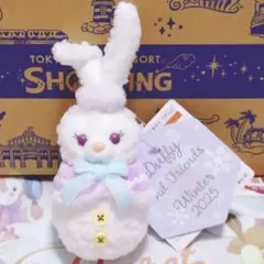 ダッフィー＆フレンズ　ウィンター　雪だるま ステラルー ぬいぐるみチャーム