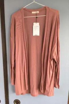 タグ付　SHOO・LA・RUE ロングカーディガン L ピンク