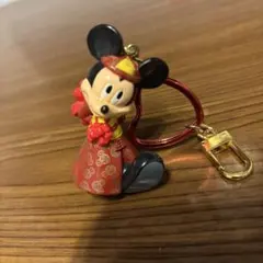 香港ディズニーランド限定 ミッキーマウス キーホルダー 伝統衣装