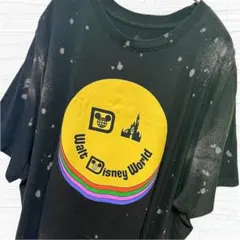 【レア】【ビッグT】WDW ディズニー ミッキー ロゴ Tシャツ 黒 XXL