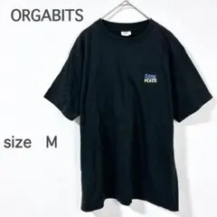 オーガビッツ Tシャツ 黒 半袖 M カジュアル 綿100％ プリントデザイン
