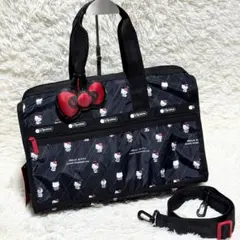 【✨新品同様✨】レスポートサック ハローキティ ボストンバッグ ポーチ付き❣️