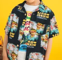 新品未使用　BREEZE　90cm 柄シャツ　アロハシャツ　ディズニー　ミッキー