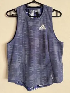 adidas グラフィックタンクトップ パープル