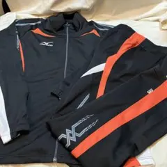 Mizuno ジャージ 黒/オレンジOサイズトラックジャケットのサムネイル