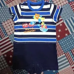 ●専用● 美品ミキハウス ホットビスケッツ 半袖ショートオール 80 ロンパース