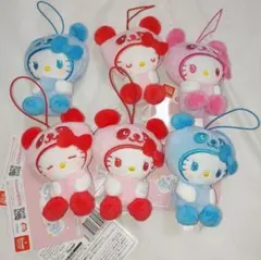 ハローキティ ぬいぐるみ 6体セット HELLO KITTY