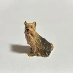 犬 ミニチュア 置物 ヨークシャーテリア