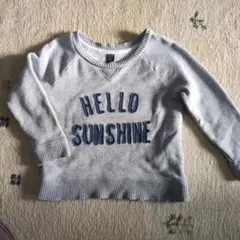 ベビーギャップ　HELLO SUNSHINE グレー トレーナー 95センチ