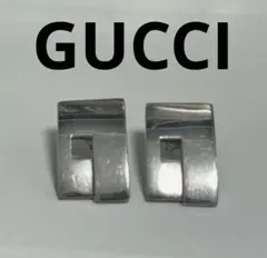 美品 GUCCI グッチ GG ピアス シルバー925 スクエア イタリア 保存 