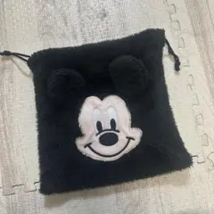 ミッキー ファーバッグ 耳付き 巾着型