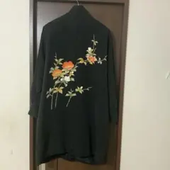 코트 재킷 드레스 실크 실크 기모노 리메이크