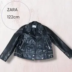 ZARA ライダースジャケット ブラック 122cmのサムネイル