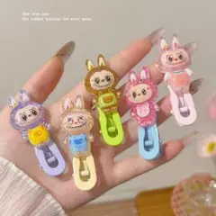 【新品】LABUBU ヘアビン　前髪　クリップ　5個セット