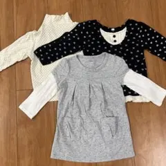 OLD NAVY ユニクロ 西松屋 長袖トップス 3点セット 80