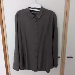 UNIQLO 長袖シャツ グレー Mサイズのサムネイル
