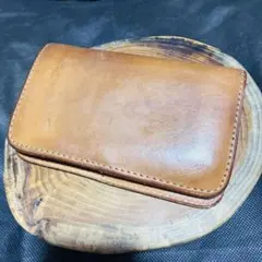 アルズニ　ブラウンレザー　二つ折り財布