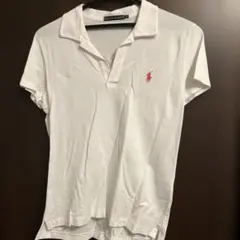 Ralph Lauren ホワイトポロシャツ ロゴ　ラルフローレン