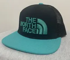 美品 THE NORTH FACE メッシュキャプ ターコイズ ブルー