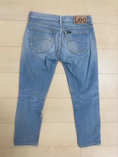 LEE リー　デニムパンツ レディース アンクル丈 クロップド ブルー