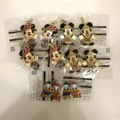 ディズニー チャーム 9個セット ミッキー ミニー 雨の日限定ドナルド デイジー