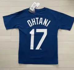 新品 OHTANI 大谷 翔平 17番 Tシャツ 青 L MLB