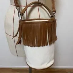 ayako フリンジバケツバッグ