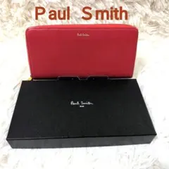 【箱付き】Paul Smith アーティストストライププラーラウンドZIP長財布のサムネイル