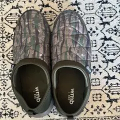 ワークマン　迷彩グリーン スリッポン