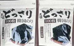 10元祖どっさり 韓国のり 100枚入 てりやき味　2袋のサムネイル