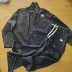 ブラックデニム風セットアップ