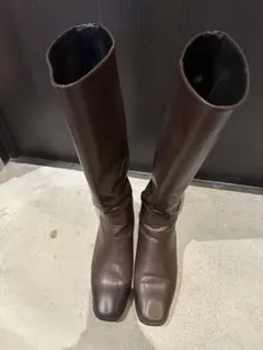 basement online ロングブーツ　ワイド