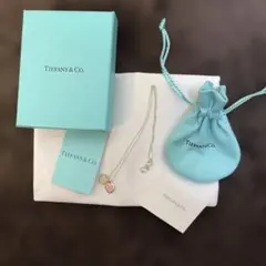 Tiffany & Co. ハートチャーム ネックレス ピンク