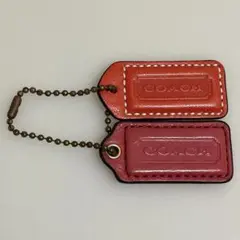 COACH コーチ ロゴ プレート ネームタグ チャーム 2つまとめセット
