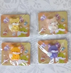 【新品・未開封】はぐころこぎつね ぷっくり デコレーションシール 4個セットのサムネイル
