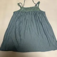 NICE CLAUPレース装飾 プリーツキャミソール ブルーグリーンのサムネイル