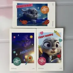 ズートピア2 オーマイカフェ　ステッカー3枚セット