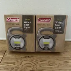 【２個セット】Coleman 高輝度 LEDワイド&スポットライト