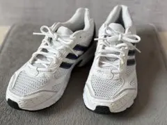 adidas スニーカー 23.5cm ホワイト/ネイビー