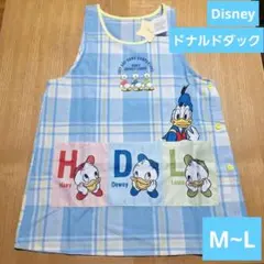 エプロン　ディズニー　ドナルドダック　M~L 保育士　介護士　幼稚園先生