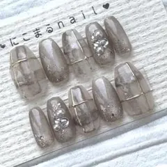 メルカリ便 ネイルチップ 現品 ニュアンス マグネットネイル NO.412