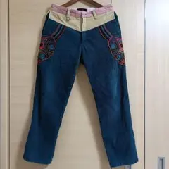 エスニックパッチワーク フレアパンツ マルチカラー - メルカリ