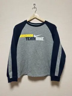 Nike TEAM NIKE 長袖カットソー グレー/ネイビー