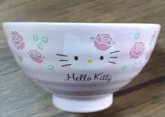 Hello kitty ご飯茶碗 ピンク バラデザイン箱ありのサムネイル