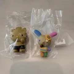 みんなでバカンスフィギュア サンリオ ガチャガチャ　日焼け　ダニエル　ウサハナ