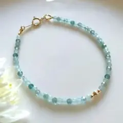 ＊再販＊　グランディディエライトのシンプルブレスレット　14kgf