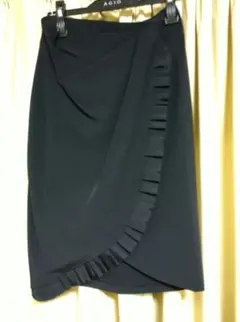 VALENTINO ブラックフリルラップスカートのサムネイル